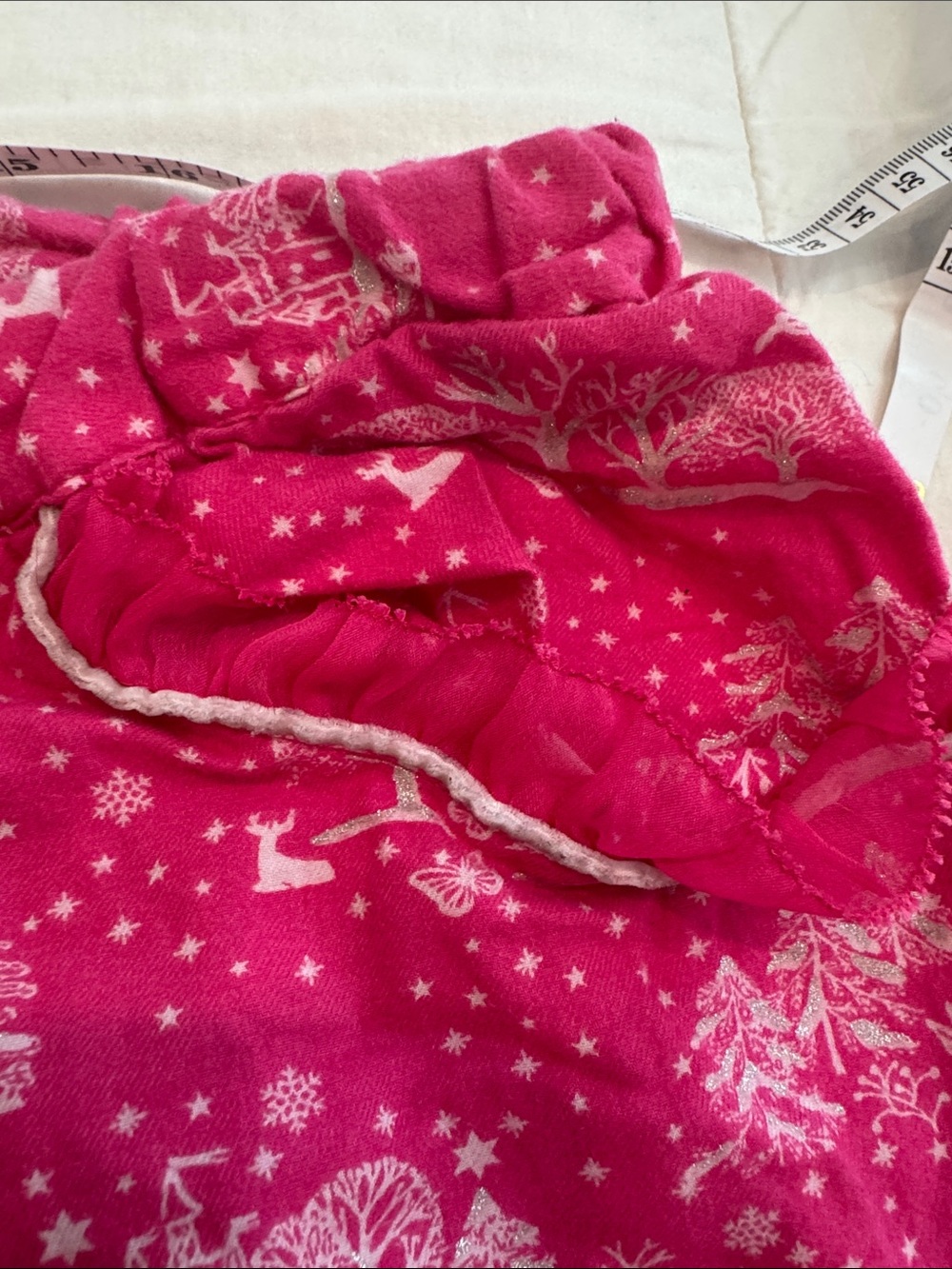 PINK Victoria's Secret Hot Pink Printed Pajama Pants - Picture 5 of 7